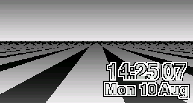 Chequered floor